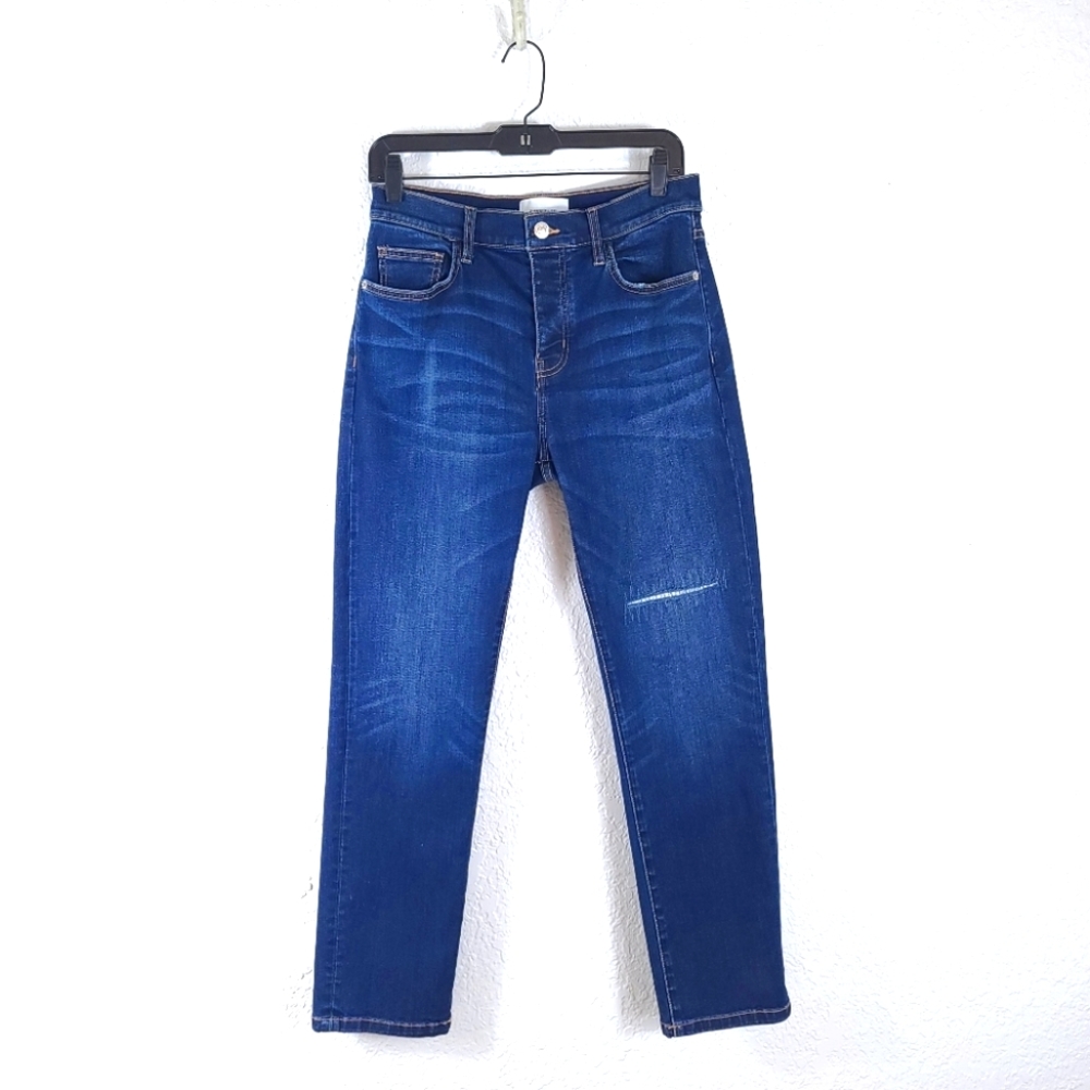 CURRENT ELLIOTT Straight Leg Button Fly Jeans